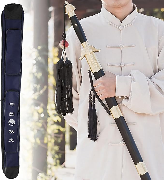 Taichi Sword Carrying Bag, Thick Canvas Single Layer Sword Bag Chinese Martial Arts Multifunction