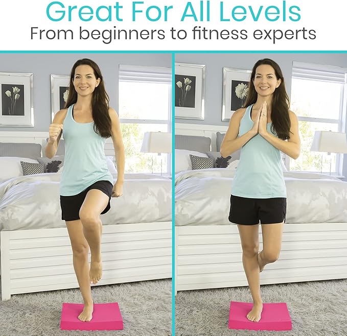 Vive Balance Pad - Foam Large Yoga Mat Trainer for Physical Therapy, Stability Workout, Knee and