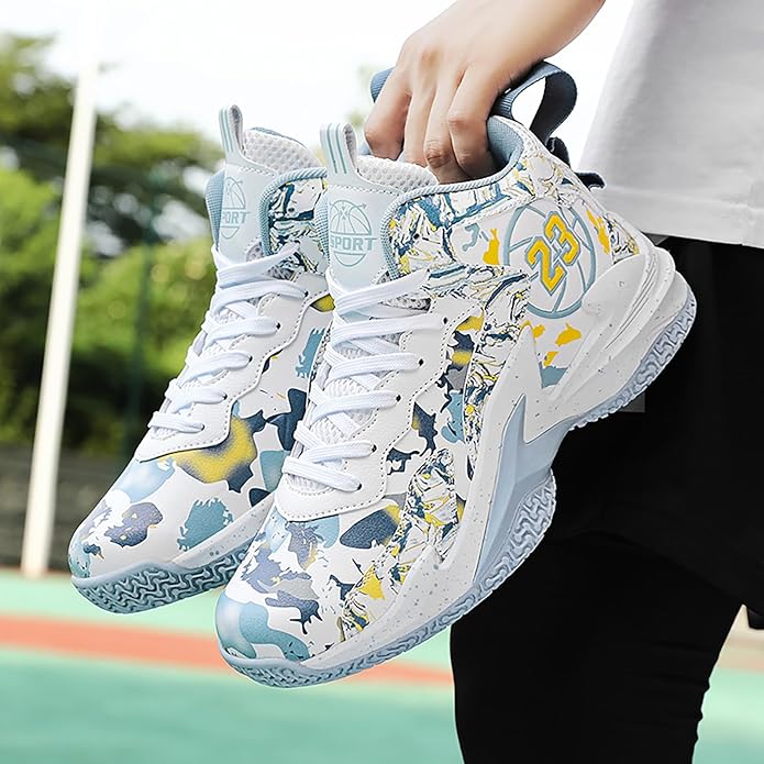 Boys Basketball Shoes Breathable Indoor Athletic Shoes Youth Outdoor Fashion Sneakers Comfortable