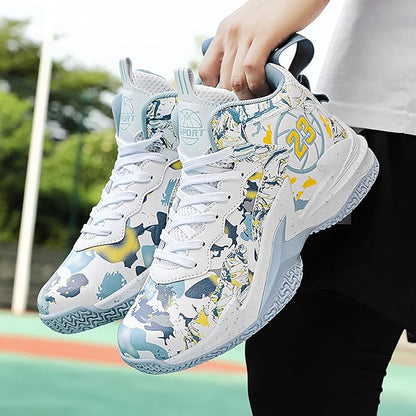 Boys Basketball Shoes Breathable Indoor Athletic Shoes Youth Outdoor Fashion Sneakers Comfortable