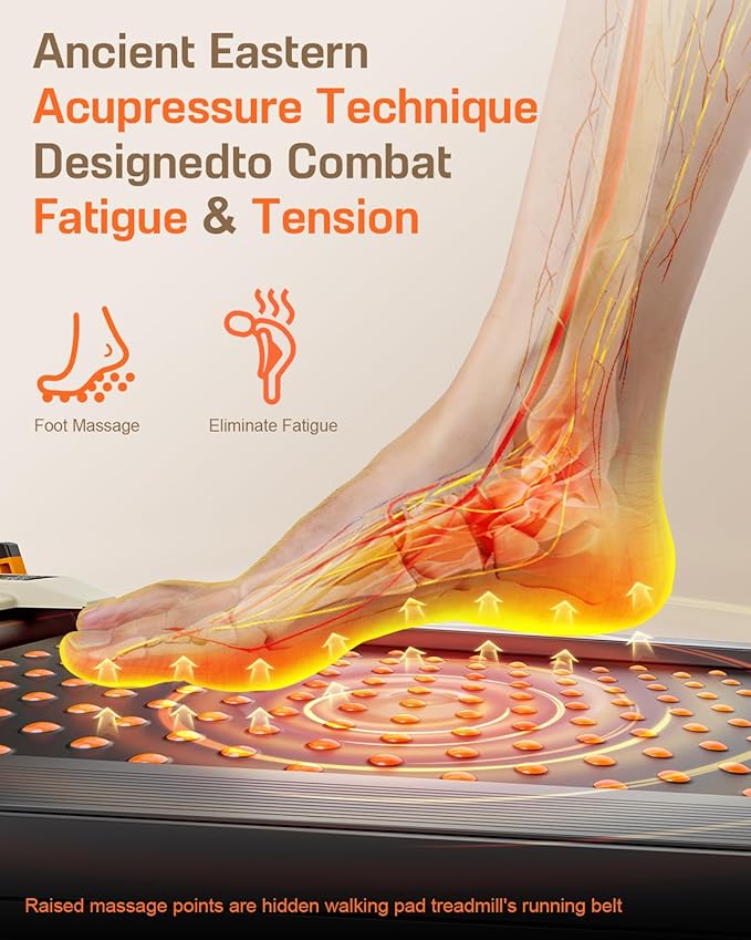 Walking Pad with Incline, Akluer Incline Treadmills for Home, 2.5 HP Under Desk Treadmill Small