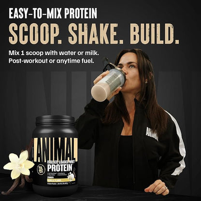 Animal Whey Isolate Protein Powder - Loaded for Pre & Post Workout Muscle Builder and Recovery with