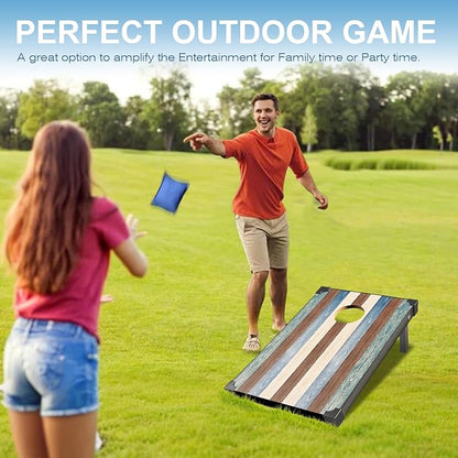 2’x3’ Cornhole Boards Set, Cornhole Outdoor Game Set - Corn Hole Toss Boards Set with 8 Cornhole
