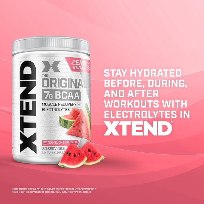 Xtend XTEND Original BCAA Powder 7g BCAA and 2.5g L-Glutamine, Sugar Free Post Workout Muscle