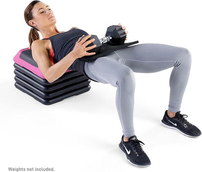 Circuit Fitness by Marcy 16 x 16 inches Adjustable Height Aerobic Step Platform with Adjustable