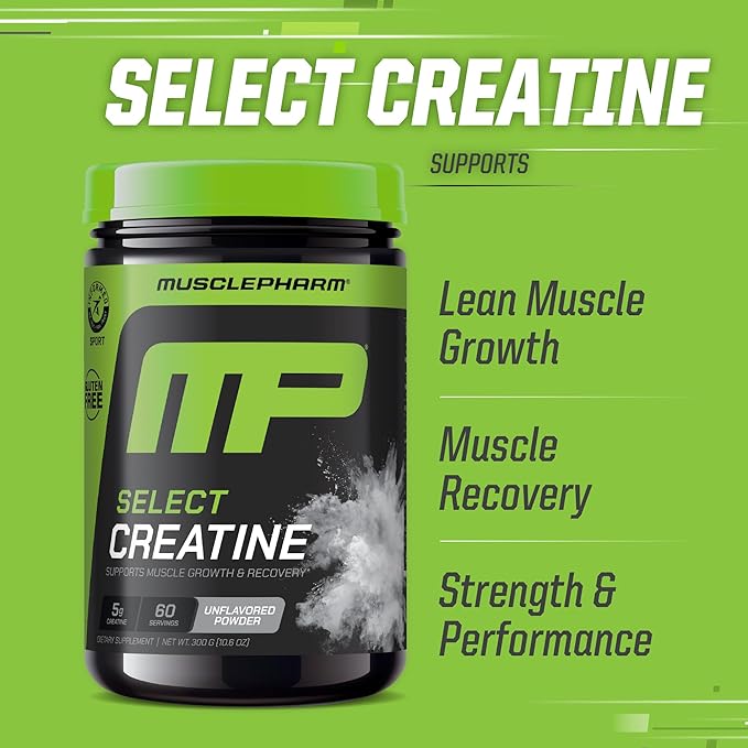 MusclePharm Creatine Monohydrate Powder, Pre Workout Muscle Builder & Post Workout Muscle Recovery