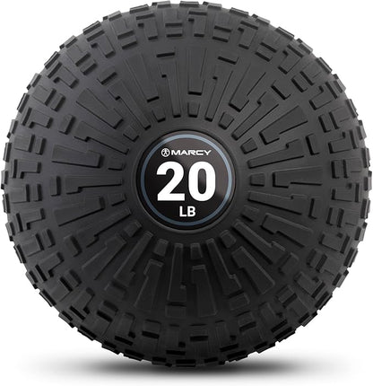 Marcy Slam Ball, 10–50 lbs Dead Weight, Non-Bounce, Sand-Filled Medicine Ball with Durable PVC
