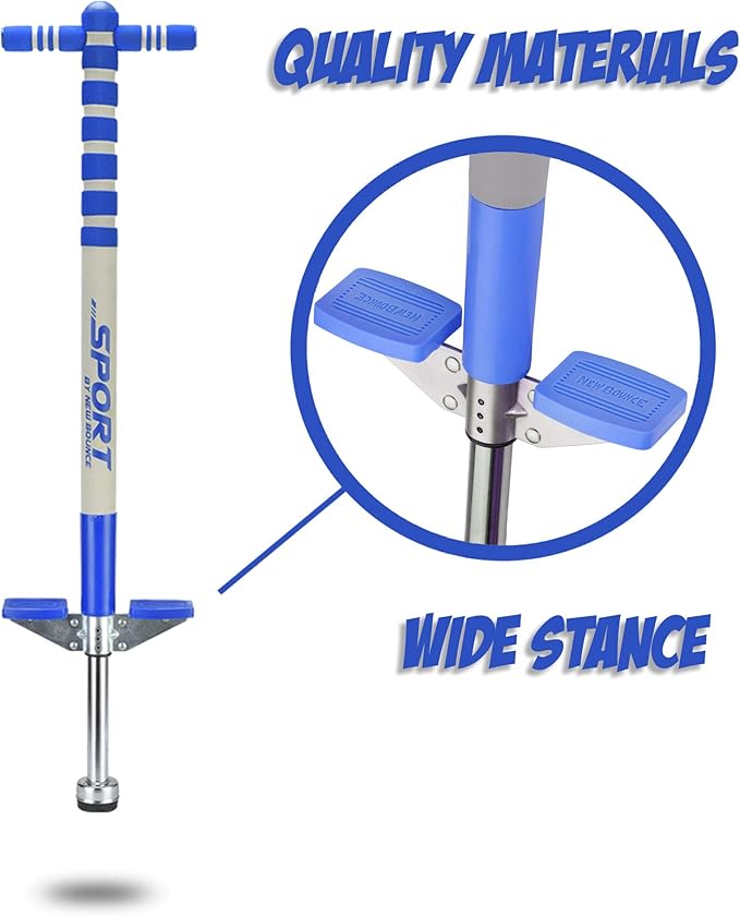 New Bounce Pogo Stick for Kids - Pogo Sticks, 40 to 80 Lbs - Sport Edition, Quality, Easy Grip