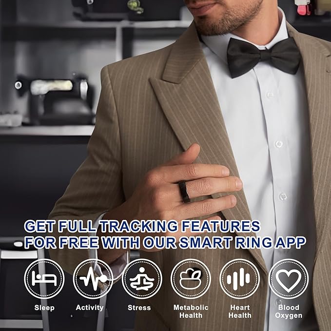 Smart Ring, Activity Trackers, Sleep Ring, Fitness Tracking, Stress Tracker, Heart Rate