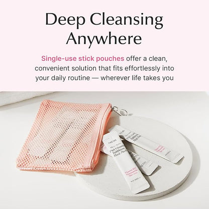 SU:M Micro-Active Pink Vitamin Bubbletox Mask Pack (0.13 fl oz x 14ea) - Korean Skincare ??Deep