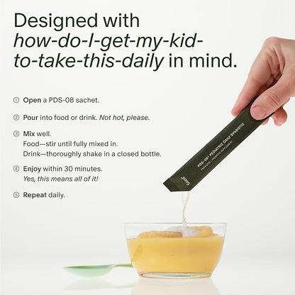 Seed PDS-08 Pediatric Daily Synbiotic - Fiber-Based Prebiotic & Probiotic for Kids - Digestive