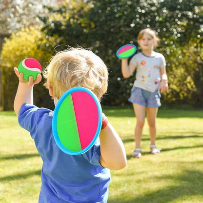 EVERICH Upgraded Toss and Catch Ball Game Set - Indoor and Outdoor Games for Kids 3-12, Beach Sand