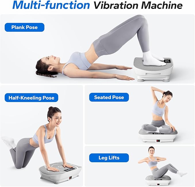 MERACH Vibration Plate Exercise Machine, Whole Body Workout Equipment for Women, Bluetooth and