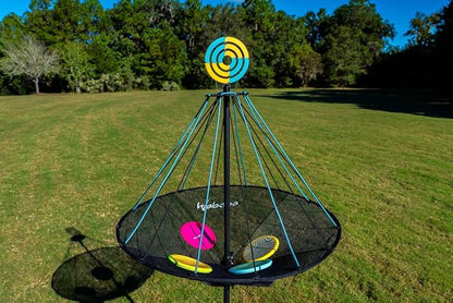 Waboba Hitman Flying Disc Target Game, 2 in 1 Foldable Throwing Garden Game with 4 Silicone Wingman