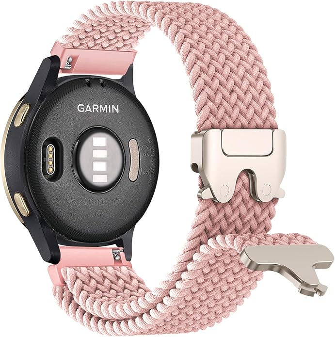 Braided Bands Compatible with Garmin Vivoactive 6/5/3/Venu 2 Plus/Forerunner 165/55/645/245 Music