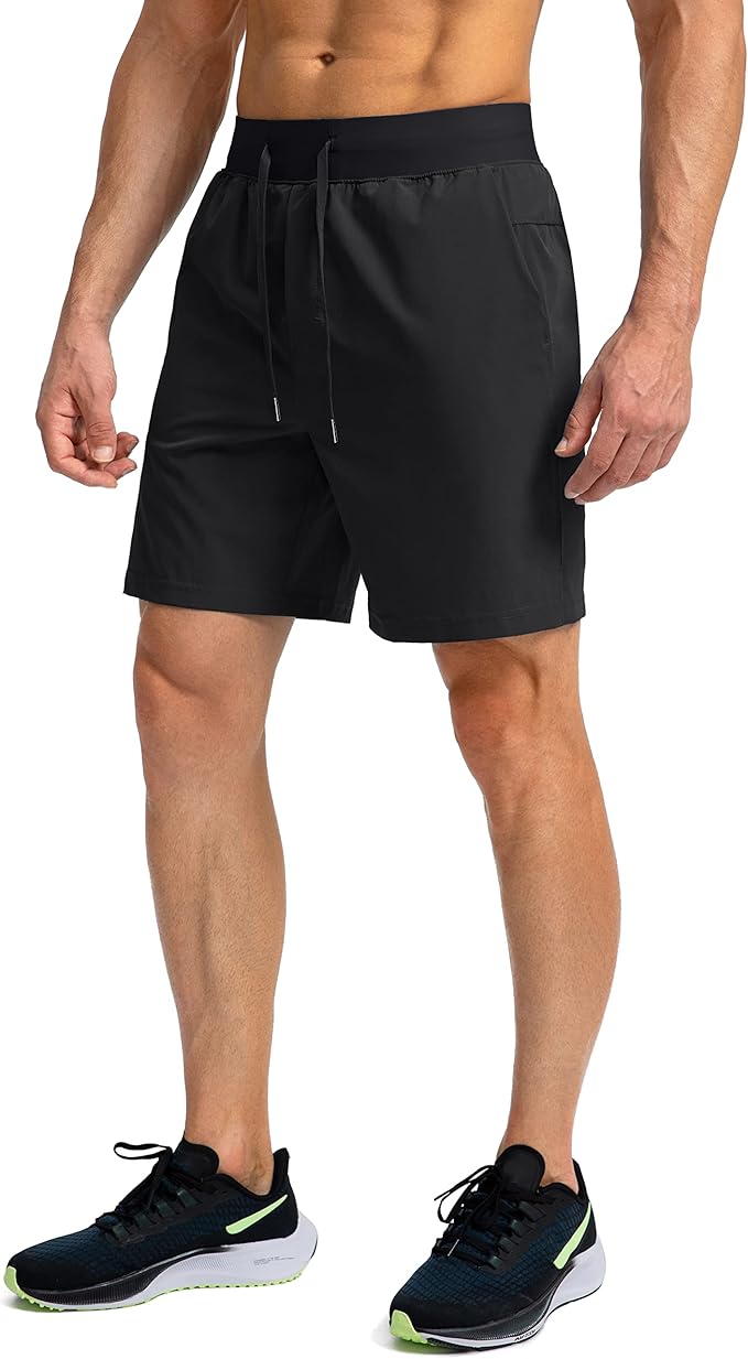 Men's Running Shorts with Zipper Pockets 9 Inch/ 7 Inch / 5 Inch Lightweight Quick Dry Gym Workout