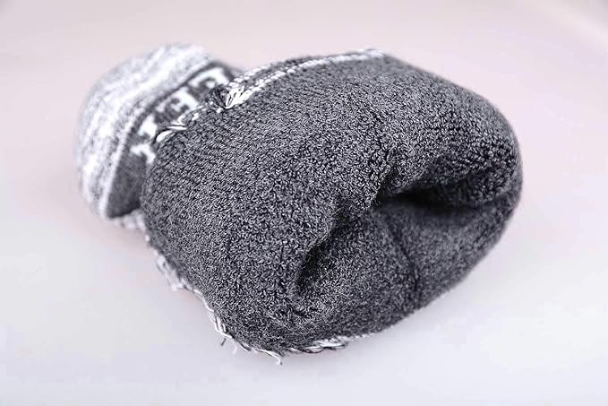 FEIDEER Men's Hiking Walking Socks, Multi-pack Wicking Cushioned Outdoor Recreation Quarter Crew