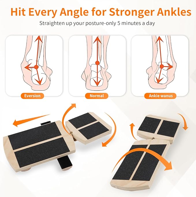 Ankle Balance Board Foot Strengthener - Single Leg Balance Board Foot Exerciser for Sprained