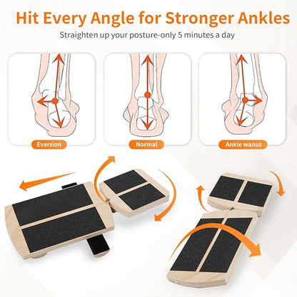 Ankle Balance Board Foot Strengthener - Single Leg Balance Board Foot Exerciser for Sprained