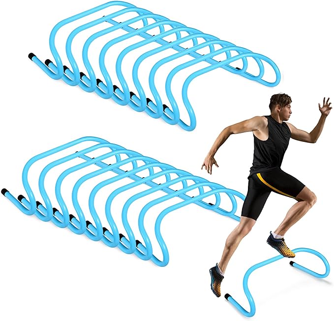 Wettarn 18 Pcs 6" Speed Training Hurdles Durable Agility Training Hurdle Agility Plyometric and All