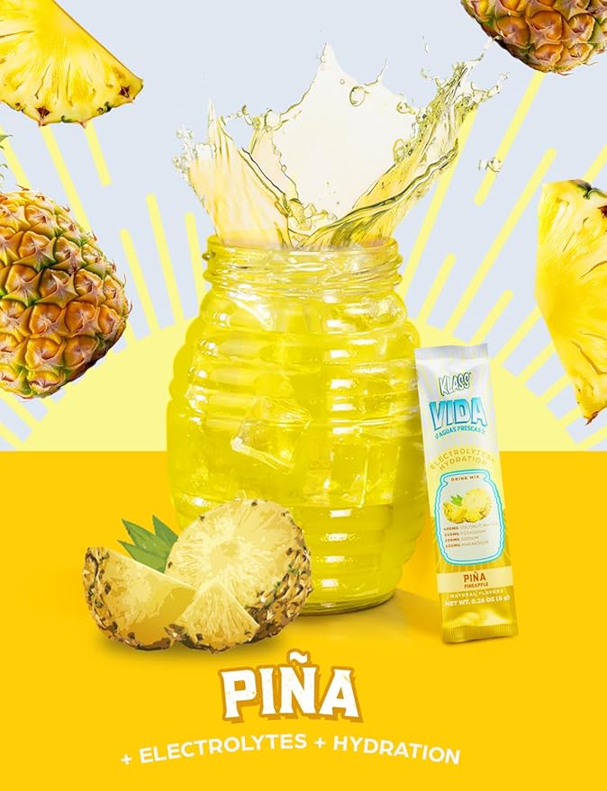Electrolyte Drink Mix – Pineapple Agua Fresca Flavor | Sugar-Free Hydration Powder with Coconut