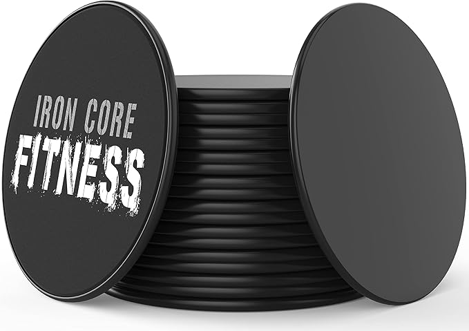 Core Sliders for Working Out 20 Disc (10 Set) Pack, Dual Sided Exercise Gliding Discs for Use on