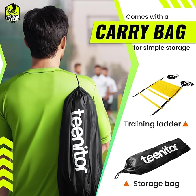 Teenitor Agility Ladder Speed Ladder Training Ladder for Soccer, Speed, Football Fitness Feet
