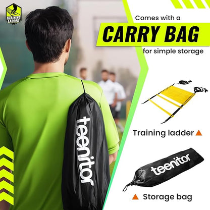 Teenitor Agility Ladder Speed Ladder Training Ladder for Soccer, Speed, Football Fitness Feet