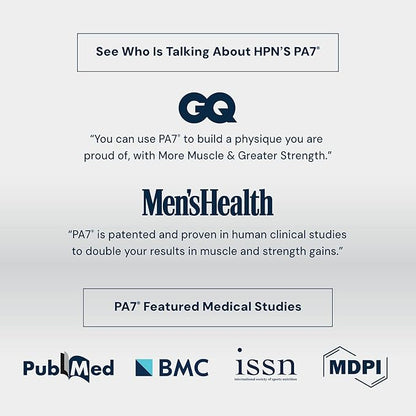 HPN PA(7) Phosphatidic Acid Muscle Builder Top Natural Muscle Builder - Boost mTOR | Build Mass and