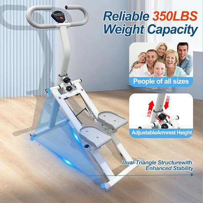 Stair Stepper for Home Vertical Climber, Foldable Full Body Exercise Aerobic Climbing Machines