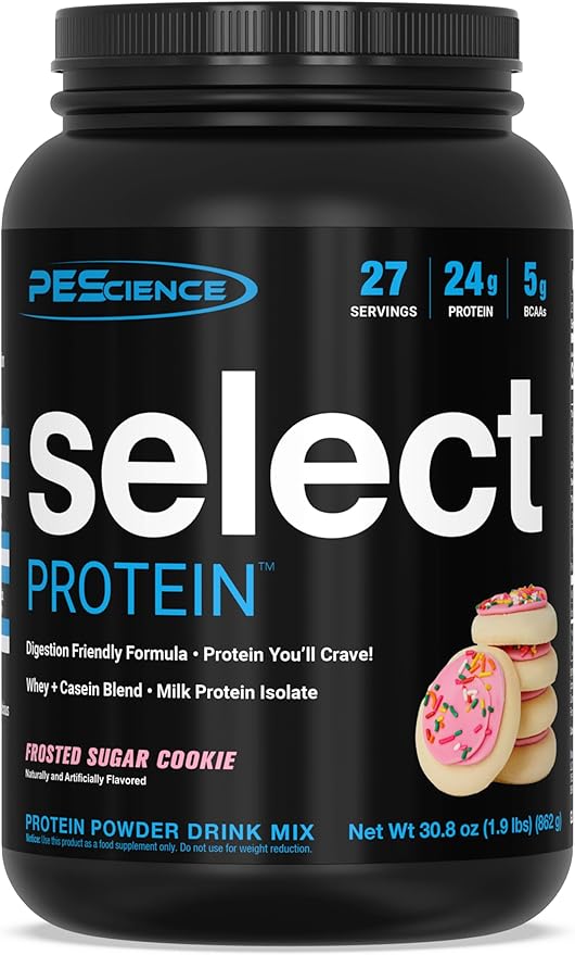 PEScience Select Protein Powder, Whey and Casein Blend, Clean Protein Powder for Women and Men, Low