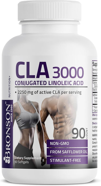 Bronson CLA 3000 Extra High Potency Supports Healthy Weight Management Lean Muscle Mass