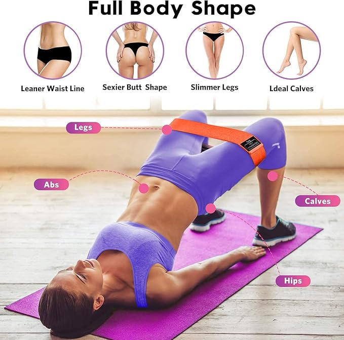 Renoj Resistance Bands, Yoga Starter Sets for Women and Men, 3 Set of Stretch Exercise Workout