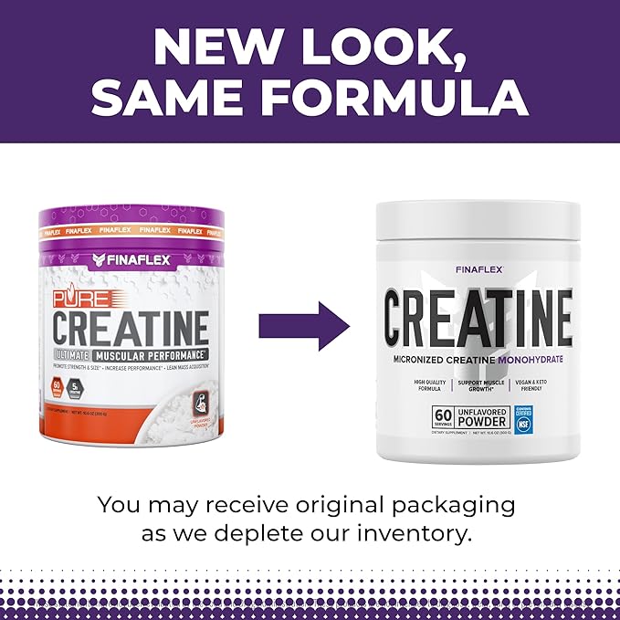 FINAFLEX Pure CREATINE, Unflavored - 10.6 oz - Promotes Muscular Strength, Size & Performance
