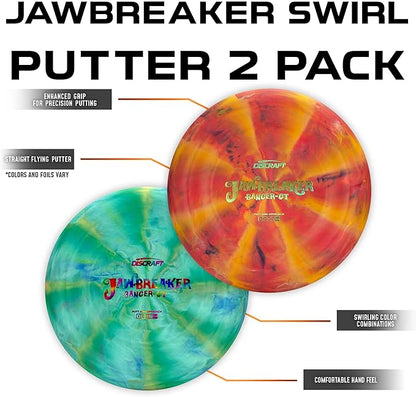 Discraft Jawbreaker Banger GT 2-Pack | Premium Putter Set in Updated Jawbreaker Plastic - Varied