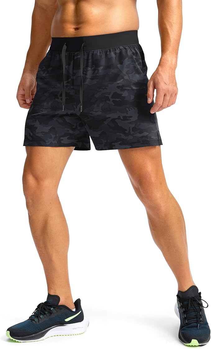 Men's Running Shorts with Zipper Pockets 9 Inch/ 7 Inch / 5 Inch Lightweight Quick Dry Gym Workout