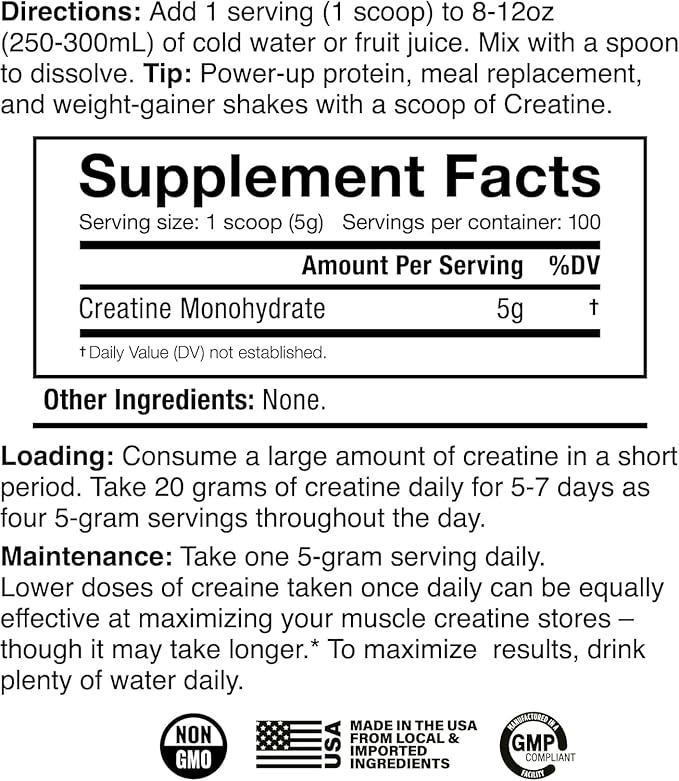 JNX SPORTS The Curse! Creatine Monohydrate Powder 100 Servings | Pure Micronized Creatine 5g Per