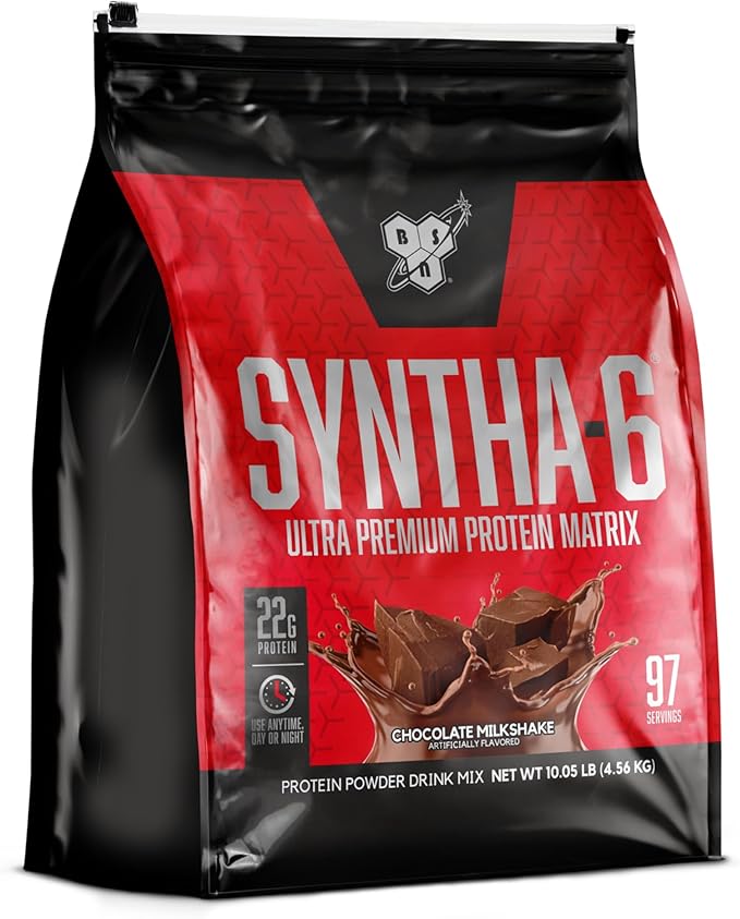 BSN SYNTHA-6 Whey Protein Powder with Micellar Casein, Chocolate Milk Protein Isolate Powder
