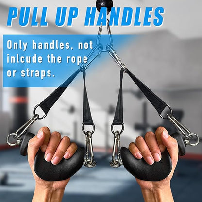 Ergonomic Tricep Rope Pulldown Attachments, Upgraded 27 32 40 & 47 Inch Extra Long Triceps Rope