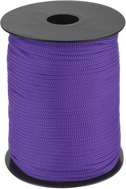 MECCANIXITY 1/8 Inch Polypropylene Rope Braided Ropes, 328ft Nylon Rope Hollow Utility Cord for