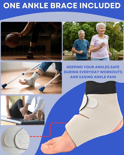 Ankle Strengthener, Single Leg Balance Board for Ankle Rehab, Foot Trainer for Mobility, Foot