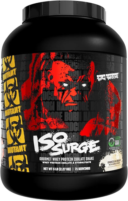 Mutant ISO Surge Whey Protein Isolate Powder Acts Fast to Help Recover, Build Muscle, Bulk and