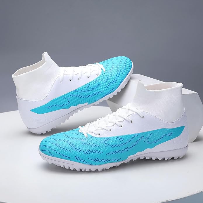 Soccer Cleats for Mens Womens Football Shoes Turf Soccer Shoes Indoor/Outdoor High-top Football