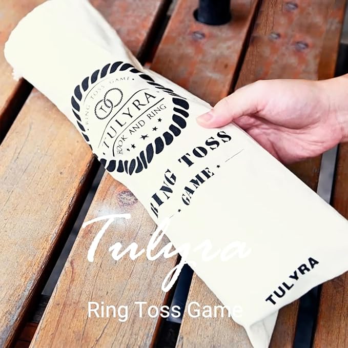 Ring Toss Game for Adults, Hook and Ring Game with Exclusive Carrying case & Unique Stainless Mini