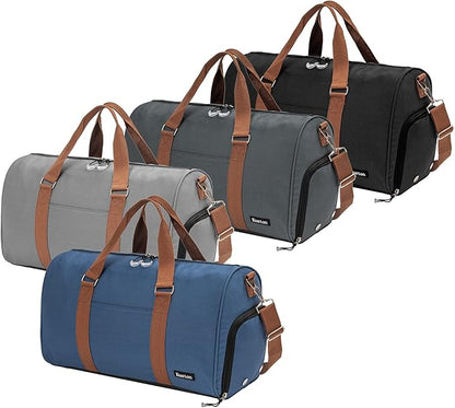 Kuston Sports Gym Bag with Shoe Compartment&Wet Pocket,Travel Duffel bag,Weekend Bag,Workout Bag