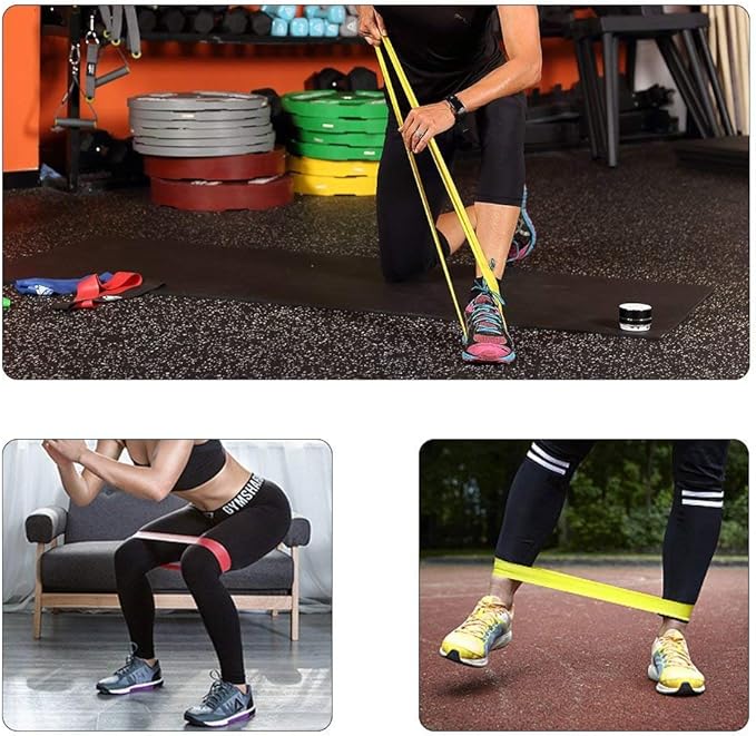 Resistance Bands Set, Workout Bands with Handles, Door Anchor, Ankle Straps and Carry Bag, Exercise