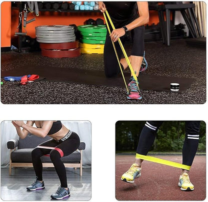 Resistance Bands Set, Workout Bands with Handles, Door Anchor, Ankle Straps and Carry Bag, Exercise
