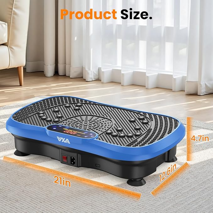 AXV Vibration Plate Fitness Platform Exercise Machine Vibrating Shaking Full Body Shaker Workout