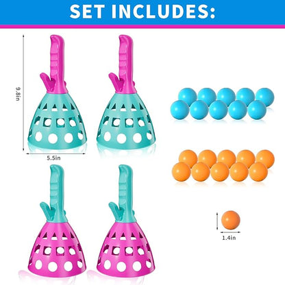 Bennol Outdoor Game Toys for Kids Boys with 20 Balls, Pop Pass Catch Ball Game Outside Toys Gifts