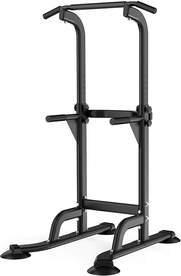 Power Tower Pull Up Bar and Dip Station, Multi-Function Home Gym, Strength Training Fitness